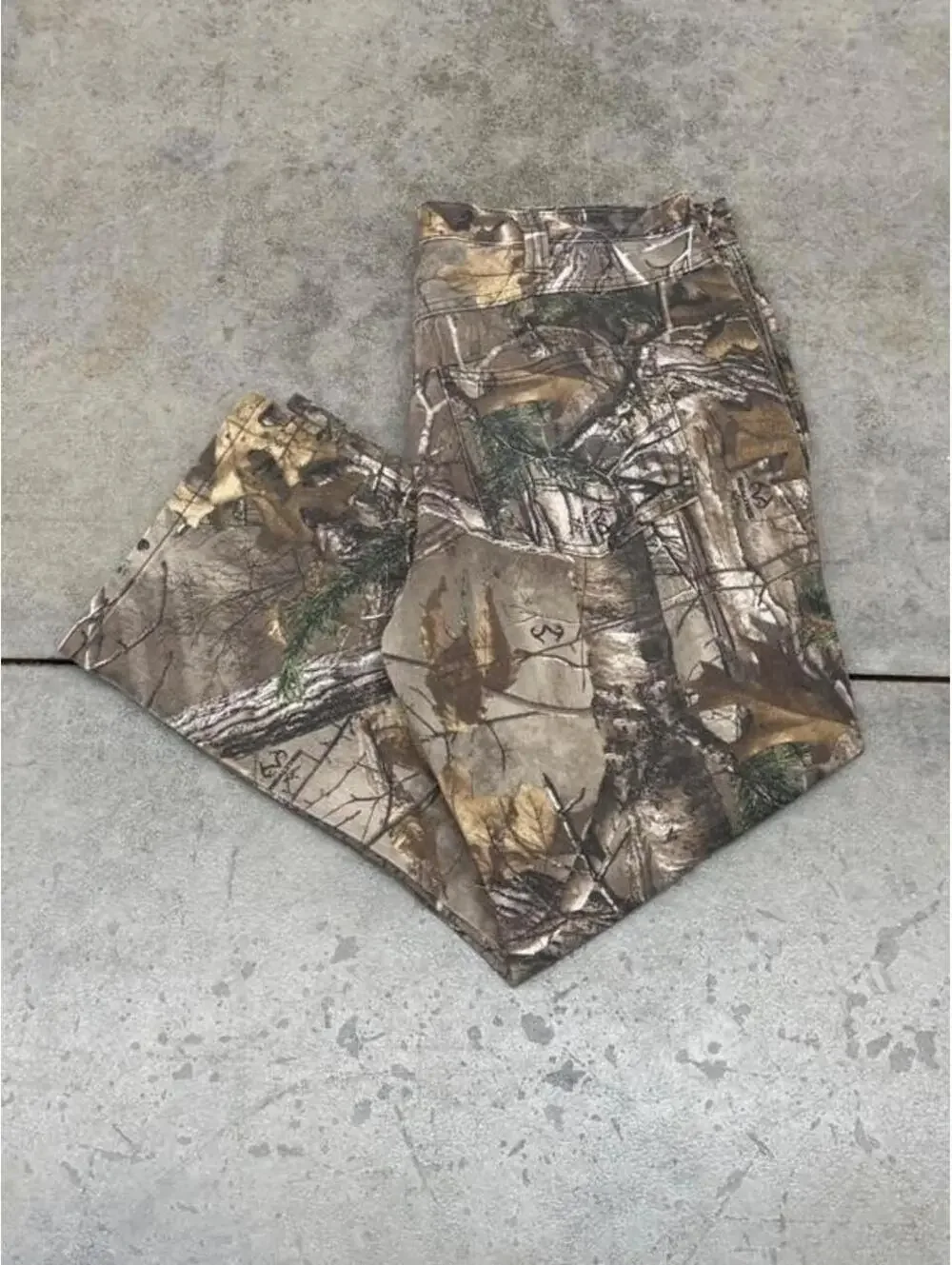vintage realtree camo relaxed baggy fit cargo pants size 36 x 30